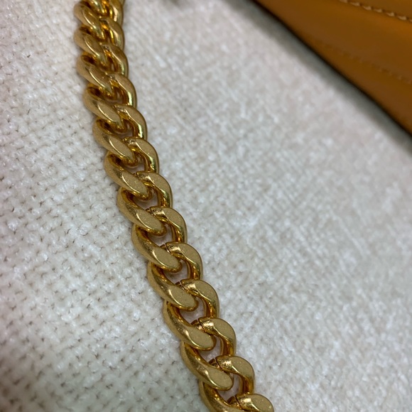 Tory Burch Squash/Rolled Brass Kira Chevron Convertible Bag - Picture 15 of 15